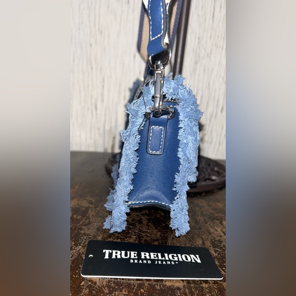 🌟🪬True Religion Frayed Denim Crossbody Bag-NWT🌟🪬 - Picture 10 of 14